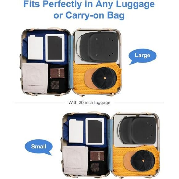 Hard Hat Travel Case Set Baseball Cap Storage Holder with Strap for 10 Hats - Picture 5 of 7